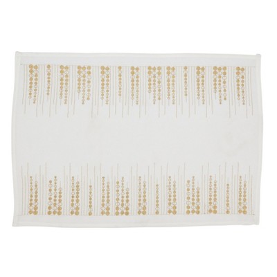 Saro Lifestyle Festive Embroidered Dots Placemat (Set of 4)