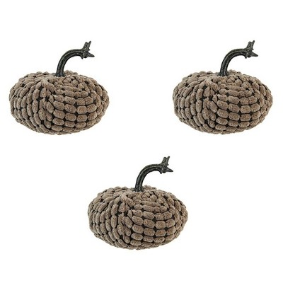 TopComfy Decorative Object Glass Christmas Ball Ornaments Set of 4 for Holiday Tree Decor, Dark Brown, 10.2"*10.2"*10.6"