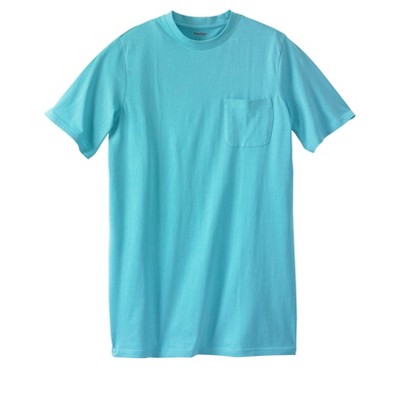 KingSize Shrink-Less Lightweight Longer-Length Crewneck Pocket T-Shirt
