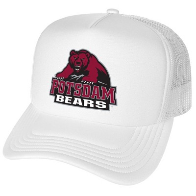 State University Of New York At Potsdam Primary Logo Foam Trucker Cap White Os