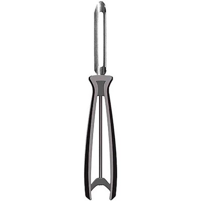 Linden Sweden Soft Grip Peeler - Gray | 9"L x 2.5"W | 6.5