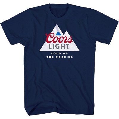 Mens Miller Coors Light Shirt - Coors As Cold As The Rockies Beer Logo Shirt - Coors Light Graphic Shirt