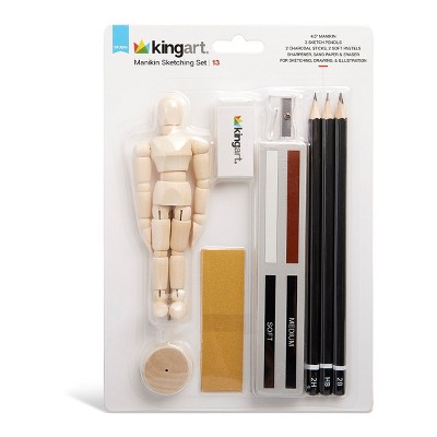 KINGART Sketch & Draw Set 13 pc
