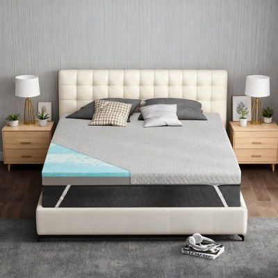 Dyonery Firm & Extra Firm Reversible Bed Topper for Back Pain Relief,3 Inch Twin XL Memory Foam Mattress Pad with Removable Cover,No Smell,CertiPUR-US