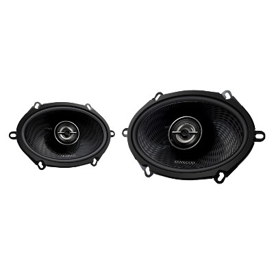KENWOOD® KFC-C5798RS Custom Fit 5-In. x 7-In. 320-Watt-Max-Power 2-Way Full-Range Car Speakers, Black, 2 Pack