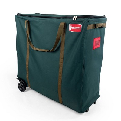 TreeKeeper Big Wheel Multi Purpose Bag: Polyester Storage with Wheels & Handles, Zipper Closure, Green, 11.47 Volume Capacity