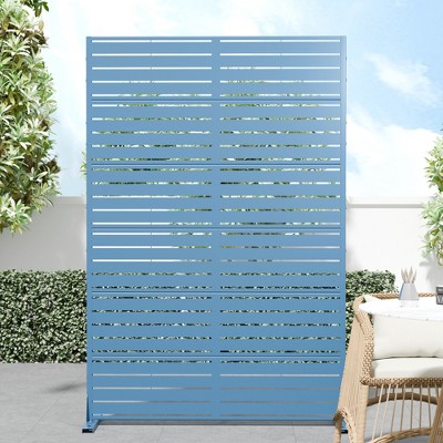 Wooakway Elegant Outdoor Vertical Garden Trellis with Hanging Planters, Metal Design for Patios and Gardens