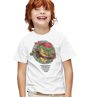 Teenage Mutant Ninja Turtles: Mutant Mayhem Raph Pose Kids T Shirt For Youth, White
