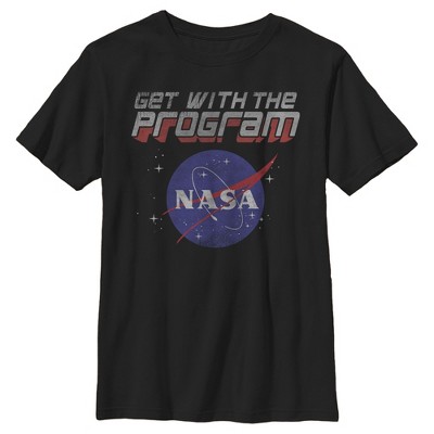 Boy's NASA Get With The Program Logo T-Shirt