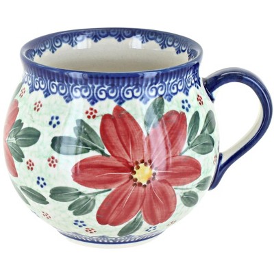 Blue Rose Polish Pottery 455 Vena Bubble Mug