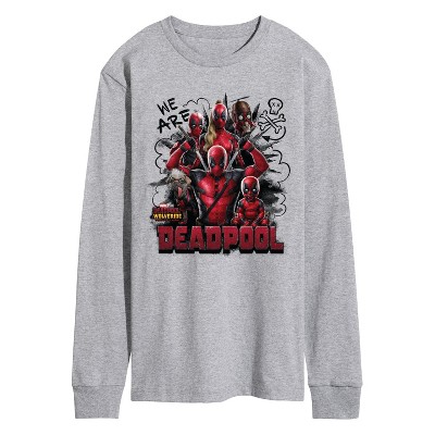 Men's - Marvel - We Are Deadpool Doodles Long Sleeve Graphic T-Shirt