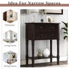 Whisen Classic Narrow Console Table with Three Storage Drawers and Bottom Shelf - 4 of 4