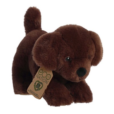 Aurora Small Chocolate Lab Eco Nation Eco-Friendly Stuffed Animal 8.5"