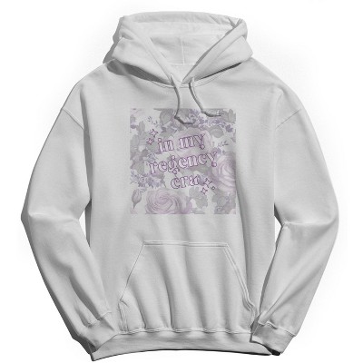 Rerun Island Women's In My Regency Era Square Long Sleeve Oversized Graphic Cotton Sweatshirt Hoodie