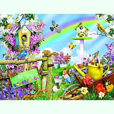 Sunsout Spring Egg Hunt 300 pc Easter Jigsaw Puzzle 34840