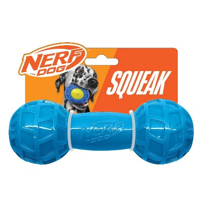 NERF EXO Squeak Dog Barbell Toy