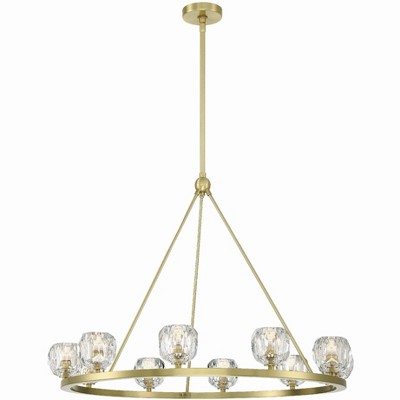 Crystorama Lighting Aragon 10 - Light Chandelier in  Soft Brass