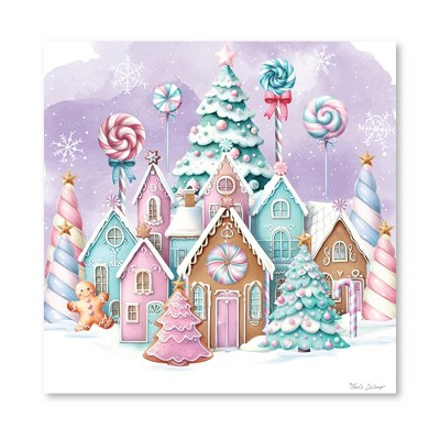 Christmas Chalk III Light Gallery-Wrapped Canvas