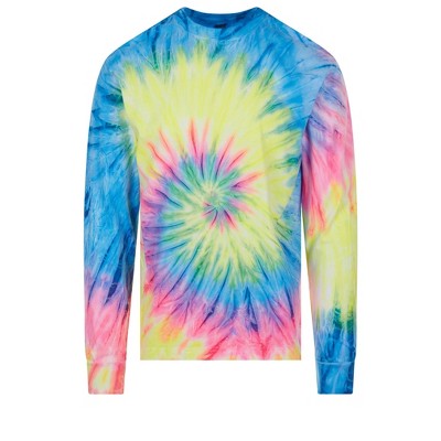 DARESAY Long Sleeve Tie Dye T-Shirt, For Men, Women And Teens (Up to 5XL)