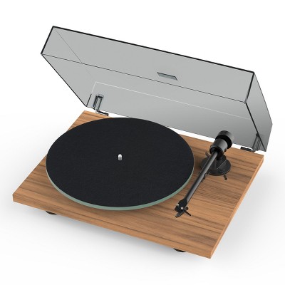 Pro-Ject T1 Evo Phono Turntable with Built-In Preamp & Ortofon OM 10 MM Cartridge