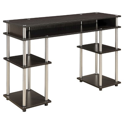 Breighton Home Harmony Office No Tools Writing Desk with Shelves