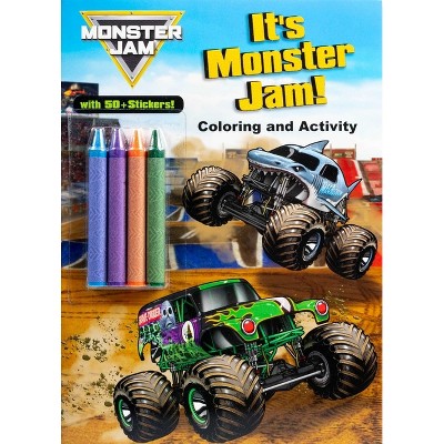Monster Jam: It's Monster Jam! - (Color & Activity with Crayons) by  Editors of Studio Fun International (Paperback)