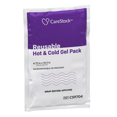 CareStock Reusable Hot & Cold Gel Pack, Microwave or Freeze, 1 Count, 24 Packs, 24 Total