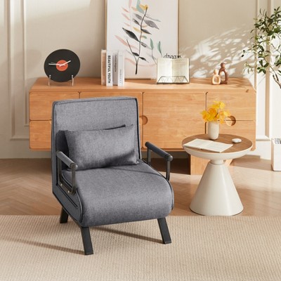 TiramisuBest Folding Chair Bed, Modular Sectional Sofa with Storage, Sideboard Buffet Style Design for Living Room