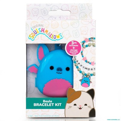 Squishmallows Boyle Halloween Bracelet Kit: Craft Activity Set with Beads, Charms, Clips & Storage Case