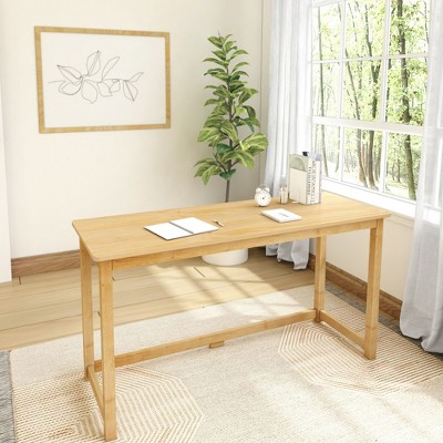 Plank+Beam Solid Wood Desk for Computer, Gaming, Study, Standing Desk for Home Office, 55"