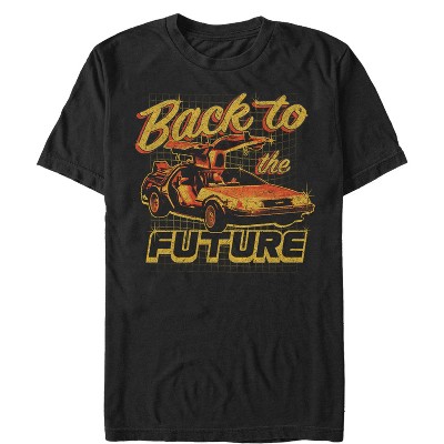 Men's Back to the Future DeLorean Schematic Print T-Shirt