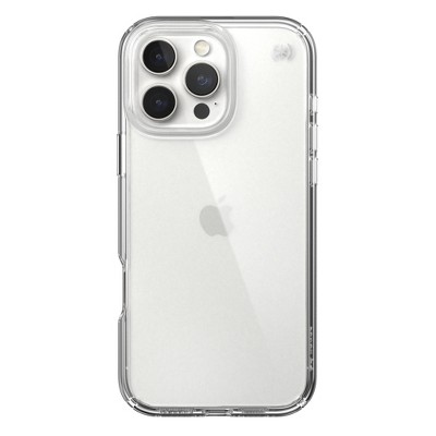 Speck iPhone 16 Pro Max Presidio Perfect Clear Case: Polycarbonate & TPU, Solid Pattern