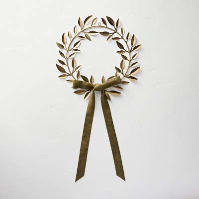 Brass Wreath with Bow - Hearth & Hand™ with Magnolia