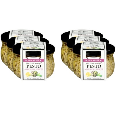 Cucina & Amore Pesto Sauce, Artichoke Lemon - Case of 6 - 7.9 Ounce