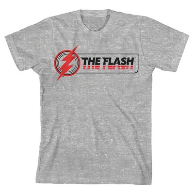 The Flash Movie Icon Graphic Boys Heather Gray T-Shirt