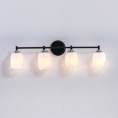 VidaLite Seren 4-Light Wall Sconce Matte Black