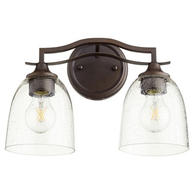 Quorum Lighting Jardin Oiled Bronze 2-Light Wall Sconce