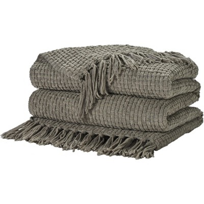 Mina Victory Lifestyle Woven Chenille Indoor Throw Blanket