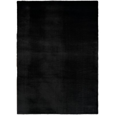 Nourison Soft Plush Rabbit Fur Solid Woven Area Rug