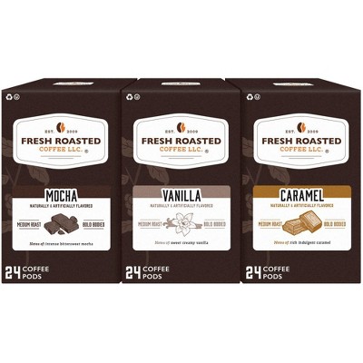 Fresh Roasted Coffee - Flavored Favorites Coffee Variety Pack - 72CT Single Serve Pods