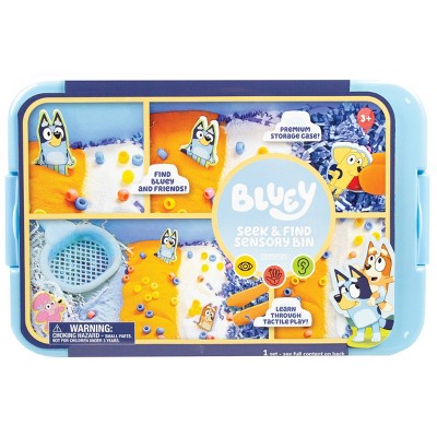 Bluey Sensory Seek N Find: Educational Craft Kit with Memory & Language Skills, Includes 71 Pieces