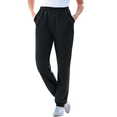 Woman Within Petite Better-Fleece Pull-On Jogger Sweatpants