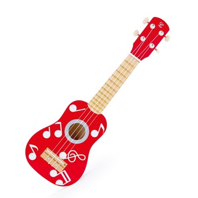 Hape Kid's Wooden 21" Toy Ukulele in Red, Preschool Kids & Toddler