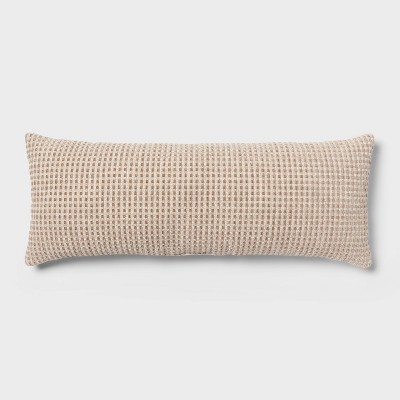 Woven Oblong Decorative Throw Pillow Khaki - Threshold™