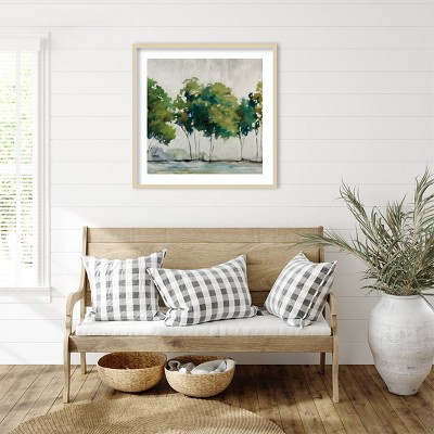 Amanti Art Late Summer Trees by Jacqueline Ellens Wood Framed Wall Art Print