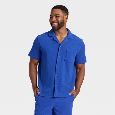 Men's Full Button Camp Shirt - Goodfellow & Co™