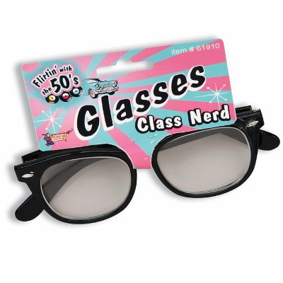 Forum Novelties 50's Class Nerd Geek Cracked Broken Costume Glasses