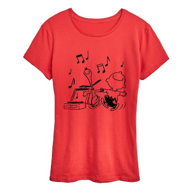 Women's - Peanuts - Snoopy Dancing Short Sleeve Graphic T-Shirt