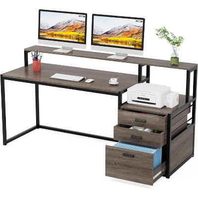 Tribesigns 63" Ergonomic Office Desk