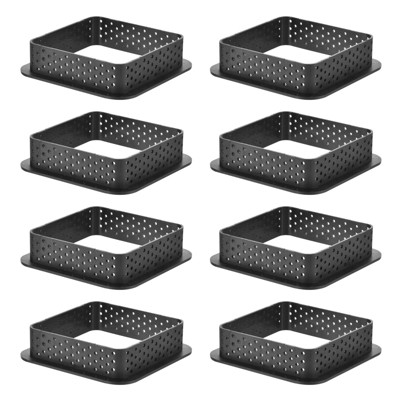 Unique Bargains Perforated Non-stick Odorless  Square Shape Cake Mousse Ring